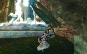 Guild Wars Fighting A Gargoyle My Elementalist Fights a Gargoyle