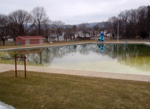Pool, March 2010. Dreary day.