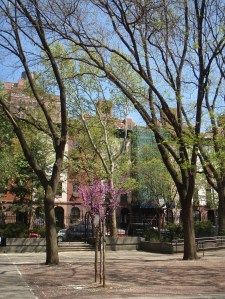 Chelsea Park, New York City. A very pretty pocket park. April 2010.
