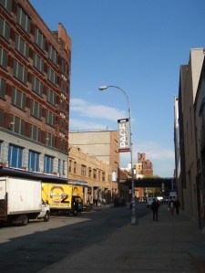 Street scene. Think it’s W 22nd Street. Might be W 25th. Chelsea, New York City. April 2010.