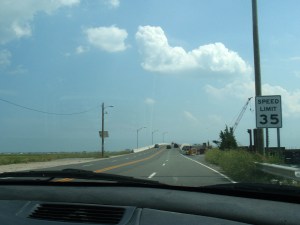 Entrance to the bridge to Ocean City. August 2010