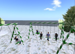Swing Party, Guild of Healers retreat, Second Life, December 2009