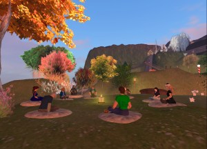 Dawn, Guild of Healers retreat. Second Life, December 2009.