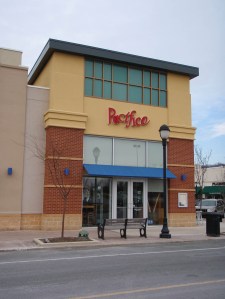 Pacifico restaurant. Spot of color on a gloomy day. February 2011.